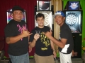 Gilbert Gatmaitan on the center, Left is Cisco Cruz & KJ Villagomez on right side